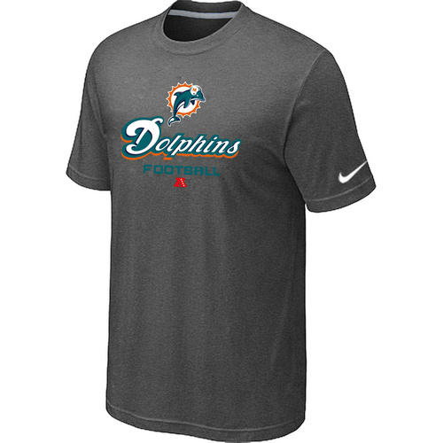 Nike Miami Dolphins Critical Victory NFL T-Shirt - Dark Grey